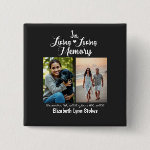 In Living and Loving Memory square button