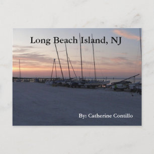 In Long Beach Island NJ by the bay Postcard