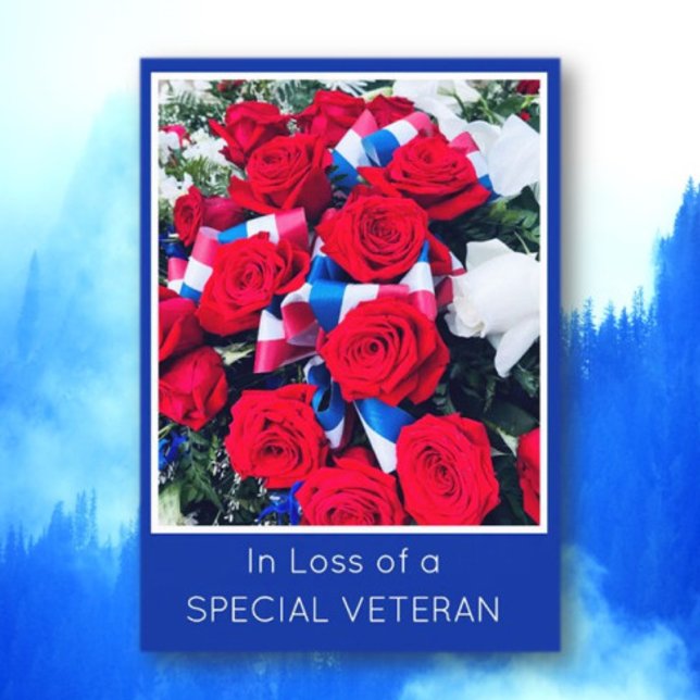 In Loss of a Special Veteran Sympathy Card (Creator Uploaded)