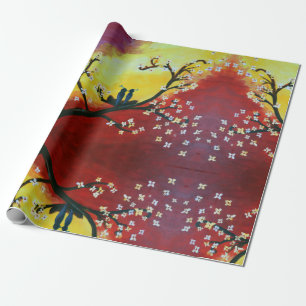 In Love,   Birds, Nest  ArtWrapping Paper