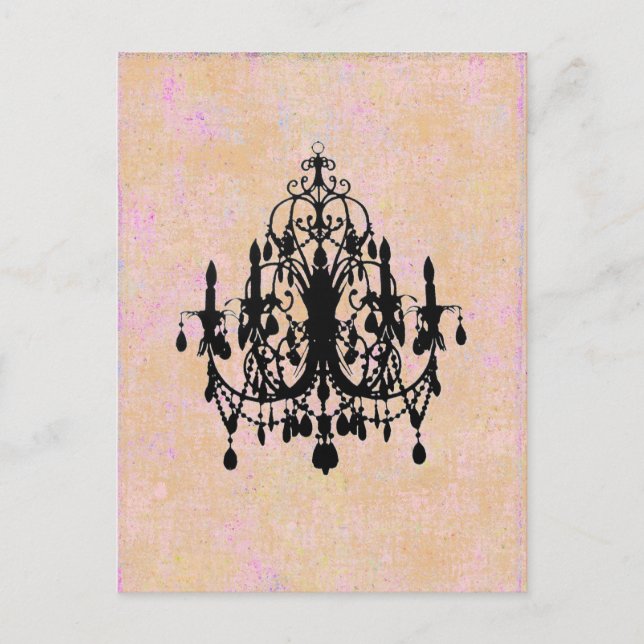 In Love Chandelier ~ Postcard (Front)