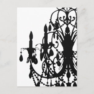 In Love Chandelier ~ Postcard