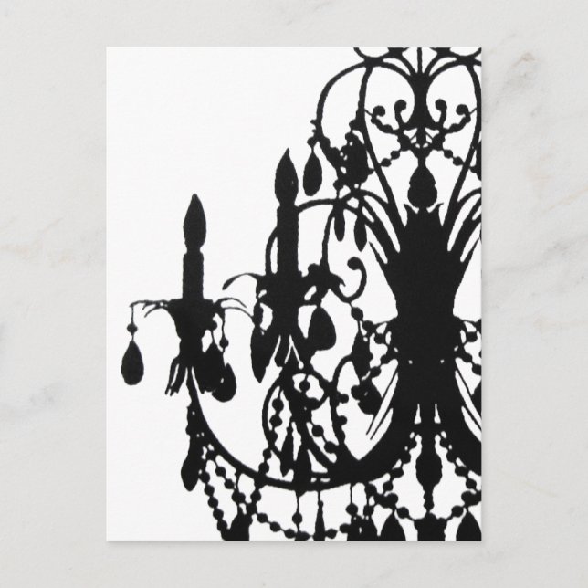 In Love Chandelier ~ Postcard (Front)