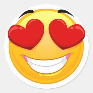 In love Emoji Classic Sticker