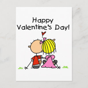 In Love Happy Valentine's Day Holiday Postcard