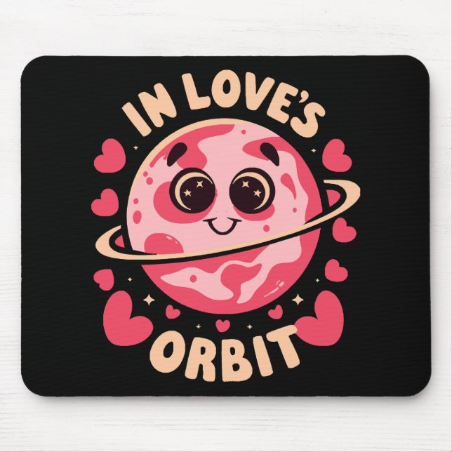  In Love Orbit Mouse Mat (Front)