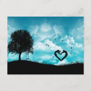 In love postcard