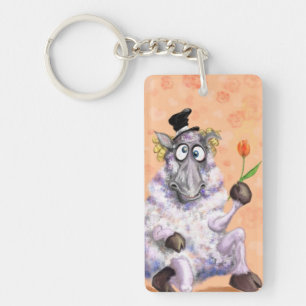In Love Ram - Gentleman - Add Your Photo / Text Key Ring