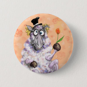 In Love Ram - Romantic - Add Your Text / Name 6 Cm Round Badge