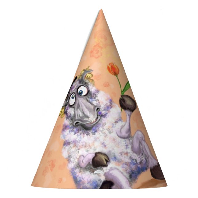 In Love Ram - Romantic - Add Your Text / Name Party Hat (Left)