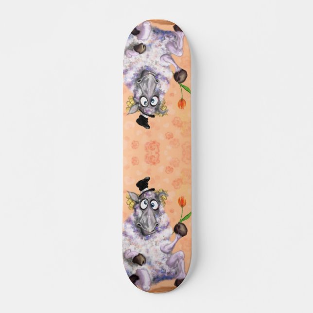 In Love Ram - Romantic - Add Your Text / Name Skateboard (Front)