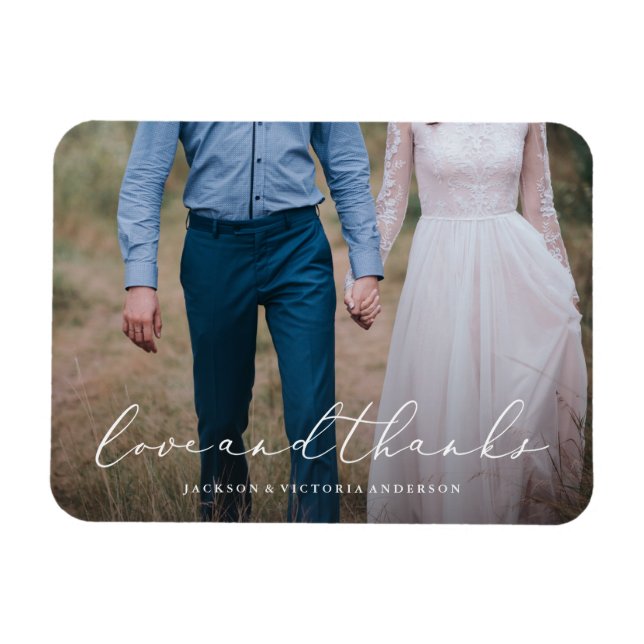 In Love Thank You Magnet (Horizontal)