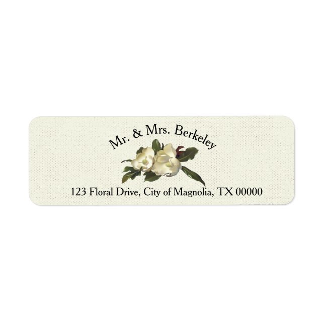 In Love - Vintage Magnolia Floral Wedding Custom (Front)
