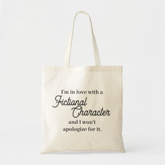 In Love With a Fictional Character Tote Bag
