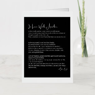 In love with another love poem  foil greeting card