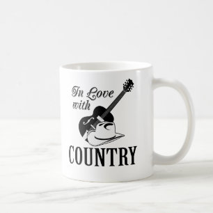 In love with country coffee mug