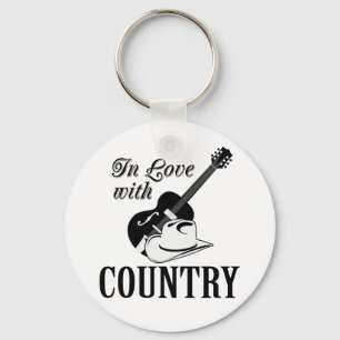 In love with country key ring