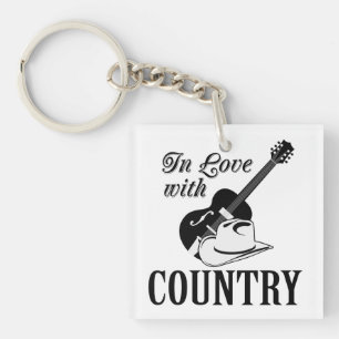 In love with country key ring