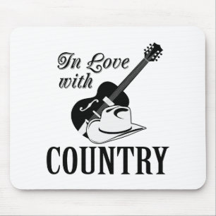 In love with country mouse mat
