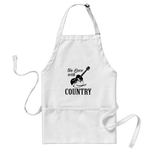 In love with country standard apron (Front)