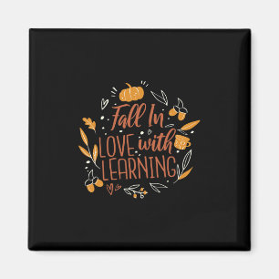 In Love With Learning Autumn Teacher Fall  Magnet