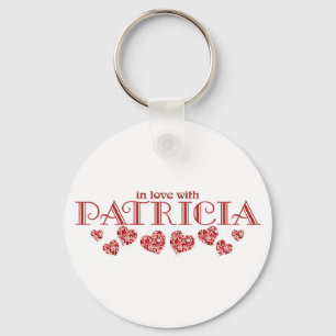 In love with Patricia Key Ring