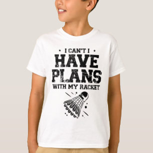 In Love With Shuttle Badminton Player Shuttle Rack T-Shirt