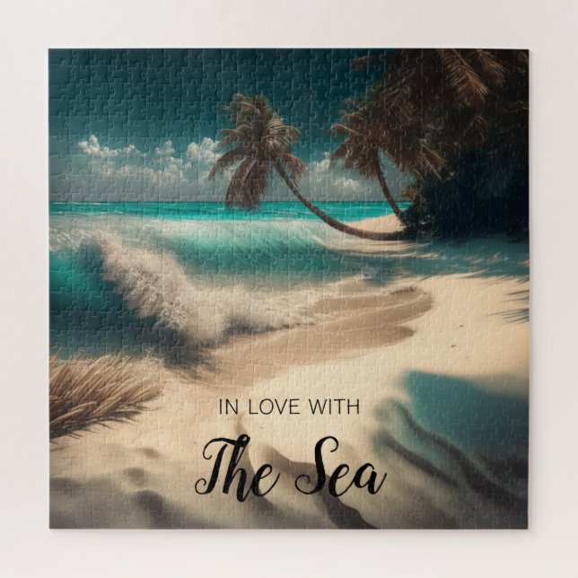 In Love with the Sea | Tropical Art Jigsaw Puzzle (Vertical)