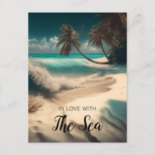 In Love with the Sea   Tropical Art Postcard