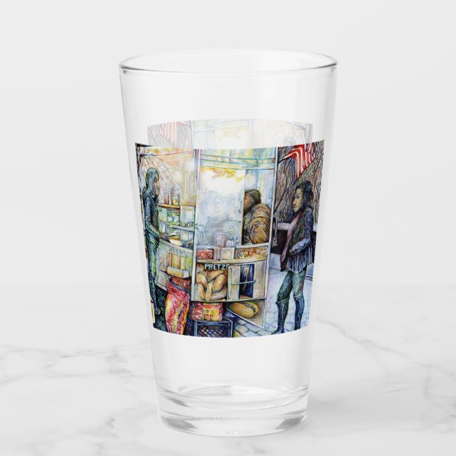 In Love with Trouble, And In Trouble with Love Glass (Front)