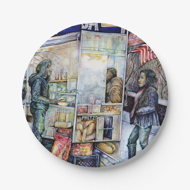 In Love with Trouble, And In Trouble with Love Paper Plate (Front)