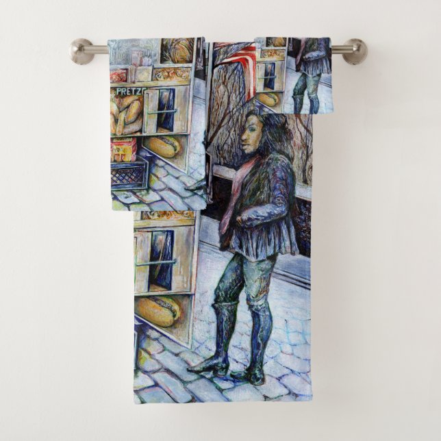 In Love with Trouble, qnd in Trouble with Love Bath Towel Set (Insitu)