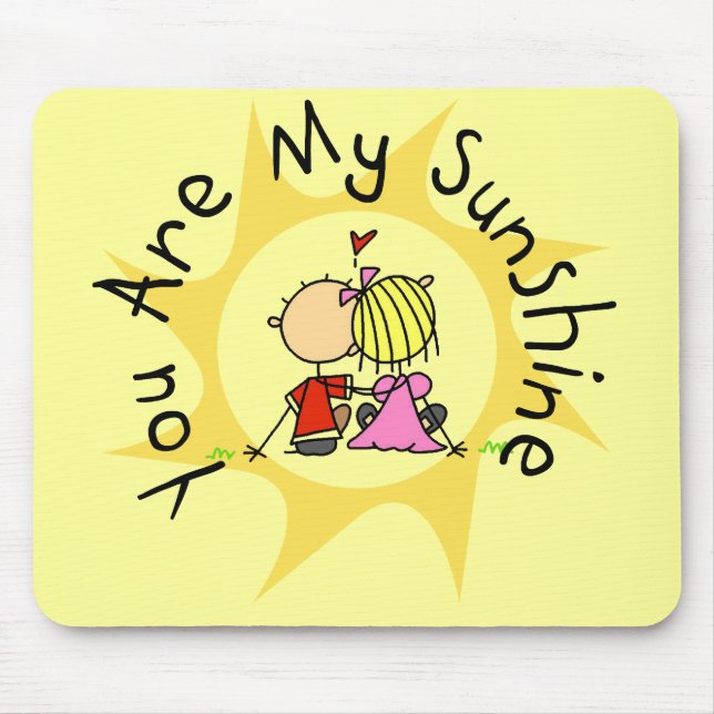 In Love You Are My Sunshine Mouse Mat (Front)