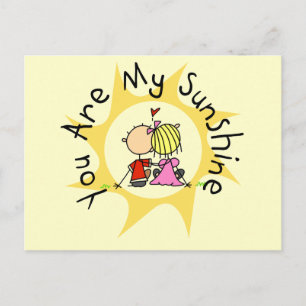 In Love You Are My Sunshine Postcard