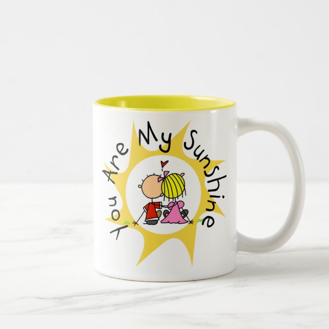 In Love You Are My Sunshine Two-Tone Coffee Mug (Right)