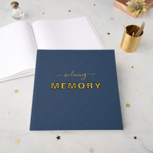 In Loving MEMORY 12" x 12" Guest Book - White Page