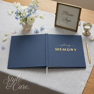 In Loving MEMORY 12" x 12" Guest Book - White Page