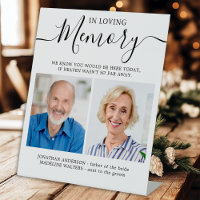 In Loving Memory 2 Photo Modern Memorial Wedding