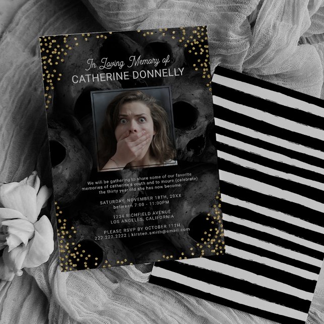 In Loving Memory 30th Birthday Party Invitation (Creator Uploaded)