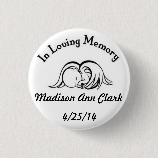 In Loving Memory 3 Cm Round Badge (Front)