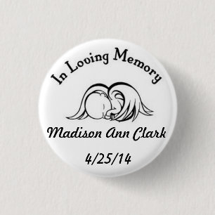 In Loving Memory 3 Cm Round Badge