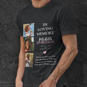 In Loving Memory 3 Photo Tribute T-Shirt