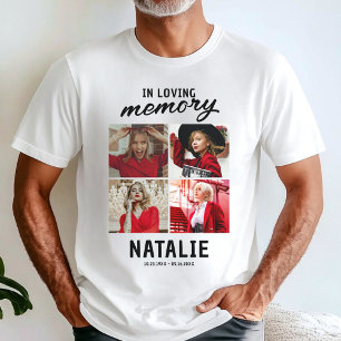 In Loving Memory 4 Photo Memorial T-Shirt