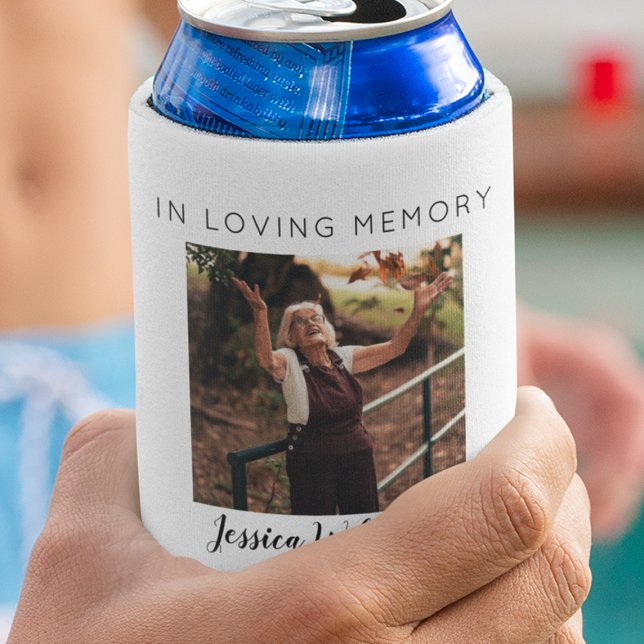 In Loving Memory | 5 Photo Collage | Memorial  Can Cooler (Creator Uploaded)