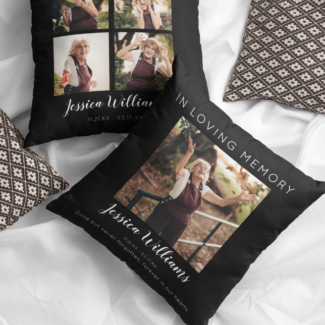 In Loving Memory | 5 Photo Collage | Memorial Cushion (Creator Uploaded)