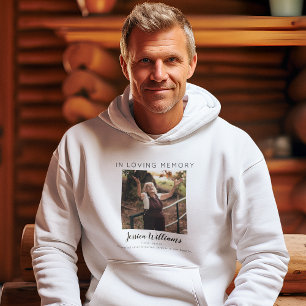 In Loving Memory   5 Photo Collage   Memorial Hoodie