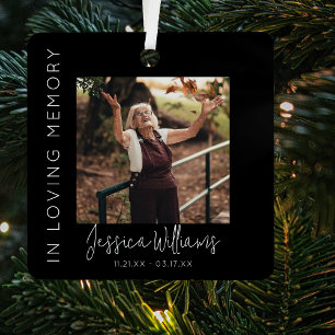 In Loving Memory 5 Photo Collage Memorial Metal Tree Decoration