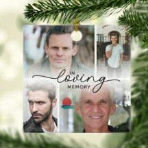 In Loving Memory 5 Photo Personalised Christmas