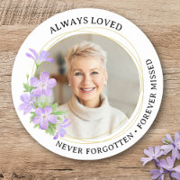 In loving Memory Always Loved Custom Photo Floral 