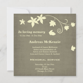 In loving Memory Announcement
